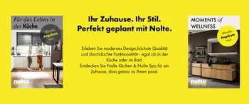 Nolte Küchen &amp; Nolte Spa – Entdecken Sie modernes Design und höchste Qualität für Küche und Bad. Perfekte Planung für Ihr Zuhause mit stilvollen Küchen und Wellness-Badezimmern von Nolte. Jetzt aktuelle Angebote sichern!